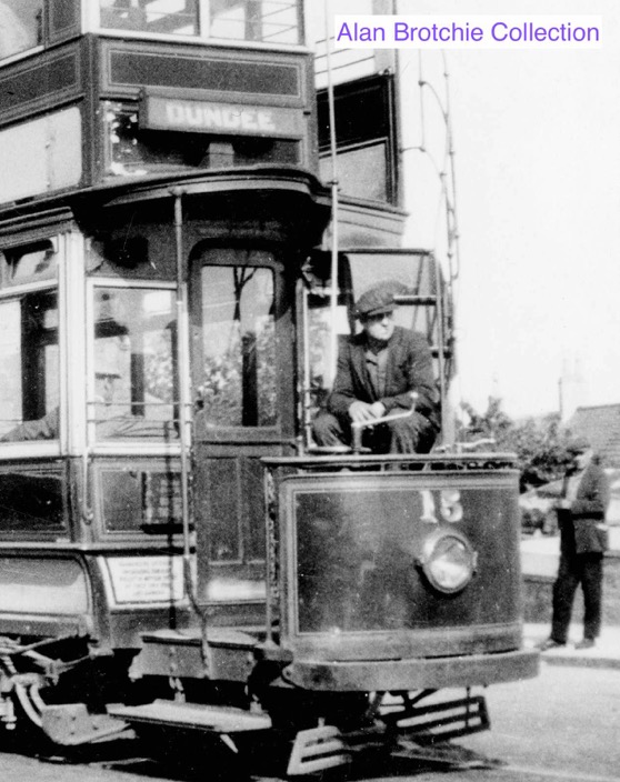 Dundee, Broughty Ferry & District Tramway tram No 15 and driver